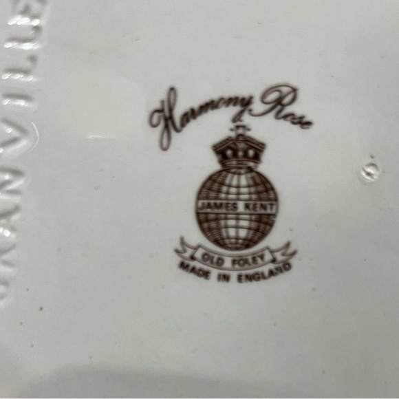 Beautiful Old Foley James Kent Harmony Rose Bone China Covered Butter Dish - Picture 5 of 5